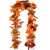 Lvydec 2 Pack Fall Maple Garland - 5.9ft Piece Artificial Fall Foliage Garland Colorful Autumn Decor for Home Wedding Party  Mixed Color