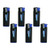 Turbo Blue Refillable Jet Flame Lighter - Powerful Windproof Flame  6-Pack