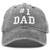 DALIX 1 Dad Hat Number One Vintage Cotton Baseball Cap Black