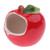 joyMerit Mini Small Animal House Ceramic Apple Shaped Hamster Hideout Small Animal Nest Habitat for Hamsters Gerbils Rats