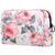 Makeup Bag Toiletry Bags Cosmetics Organizer Zipper Pouch for Women Spring Flower Pink Peony Rose