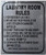 Laundry Room Rules Sign  Silver Rust Free Aluminium 10X12