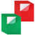 12 Pieces Adhesive Craft Felt Fabric Sheets Fabric Sticky Back Sheet for Halloween Christmas Valentine Decoration DIY Art Projects Costume A4 Size   Red and Green