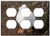 Triple Duplex Outlet Wall Plate Cover - Duck Bird White Feathers Beak