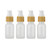 4 Pieces Frosted Glass Lotion Bottle Travel Pump Bottles Cosmetic Cream Container Dispenser Bottle For Lotion Liquid Essential Oil Blends  15ml 0.5oz