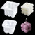 RONRONS 2 Pieces Silicone Soy Candle Molds 3D DIY Handmade Soap Molds Making Kits Wax Aromatherapy Plaster Mould Bath Bomb Cake Ornament Mould Crafts Fondant Mold S  and  L