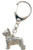 Briard (Cropped Ears) Made in U.K Artistic Style Dog Key Ring Collection