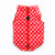 Pet Coat Dog Winter Warm Coat with Zipper Leash Hook Cold Weather Jacket for Puppy Small Dog  S Red