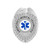 911 Market EMT Reflective Badge Decal Emergency Medical Technician Sticker - S 08 Black Silver
