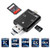 SD Card Reader, 3-in-1 USB / USB C / Micro USB Card Reader - SD, Micro SD, SDXC, SDHC, Micro SDHC, Micro SDXC Memory Card Reader for Android Phones/iPhones/PCs/Tablets