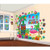 Amscan Hawaiian Summer Luau Party Paradise Scene Setter Decorating Kit, 32 Pieces, Paper, Multicolor, 2 Plastic Sheets, 30 Printed Paper Cutouts by
