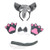 NUOBESTY 5Pcs Elephant Ears Headband Tail Tie Set Animals Cosplay Costume Bow Tail Ear Paws Cosplay Party Costume Accessories Set Grey