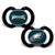 MasterPieces Baby Fanatic NFL Philadelphia Eagles 2-Pack Pacifiers One Size Team Color MasterPieces Baby Fanatic NFL Philadelphia Eagles 2-Pack Pacifiers One Size Team Color