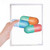 Pill Capsule Health Care Products Pattern Notebook Loose Leaf Diary Refillable Journal Stationery
