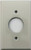 Light Almond 1 Single Gang Single 1 3 8 inch Diameter Round Electrical Outlet Opening Switch Plate