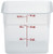 Cambro 6SFSPP190 CamSquare Storage Container, Translucent, 6 qt.