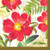 Botanical Peony Beverage Napkin Floral Garden Party Tableware 5 inch x 5 inch Pack of 16