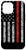 iPhone 12 Pro Max Firefighter Thin Red Line Fireman Case