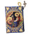 Rosary Pouch Nativity of Christ Holy Family Icon Tapestry Keepsake Case Holder With Zipper 5 3 8 Inch Blue