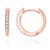 Sterling Silver 925 Cubic Zirconia Cuff Earrings Huggie Hoop Stud Silver   Yellow   Rose  Rose Gold