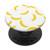 Cute Yellow Banana Pattern Design Fruit Lover On White PopSockets Grip and Stand for Phones and Tablets