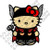Hello Kitty Thor 5 inch x 4.39 inch Car Window Wall MacBook Notebook Laptop Sticker Decal