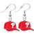 Philadelphia Cap Earrings - Pierced