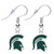 Michigan State University Logo Earrings Pierced