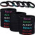 48 Pieces Motivational Silicone Bracelets Inspirational Rubber Wristbands Black Stretch Bracelets for Men and Women