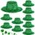 10 Pieces St. Patricks Day Mini Party Hats Leprechaun Hats Glittery Green Mini Hats St. Patricks Day DIY Decoration for St. Paddys Day Party Dolls Craft Projects