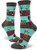 ModSocks Womens Vegetable Garden Crew Socks in Heather Earth