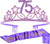 75th Birthday Gifts for Woman 75th Birthday Tiara and Sash Purple HAPPY 75th Birthday Party Supplies 75  and  Fabulous Glitter Satin Sash and Crystal Tiara Birthday Crown for 75th Birthday Party Supply 75th Birthday Gifts for Woman 75th Birthday Tiara and Sash Purple HAPPY 75th Birthday Party Supplies 75  and  Fabulous Glitter Satin Sash and Crystal Tiara Birthday Crown for 75th Birthday Party Supply