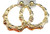 Clip on Bamboo Hoop Earrings Clip Hoop Earrings Gold or Silver tone 3 inch Hoops  gold   Gold