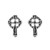 Faith Eternal Mini Celtic Cross .925 Sterling Silver Stud Earrings