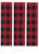 Red Plaid Birthday - Cake Side Designer Strips - Edible Cake Cupcake Topper