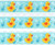 Rubber Ducky - Cake Side Designer Strip - Edible Cake Cupcake Party Topper