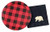 Buffalo Plaid Bear Party Set - 16 Plates Napkins Lumberjack Birthday Baby Shower