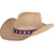 Amscan US Patriotic Burlap Adult Cowboy Hat 5 inch x 13 inch Multicolor