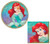Little Mermaid Ariel Themed Party Supplies Bundle Includes Round Dinner Paper Plates and Napkins for 16 People