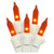 Vickerman 50 Light Amber Mini Light Set on White Wire