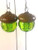 Fairy Garden Hanging Miniature Lanterns. Set of 2. Miniature Acorn Cap Lanterns. Dollhouse Terrarium Decor. Green. Fairy Garden Hanging Miniature Lanterns. Set of 2. Miniature Acorn Cap Lanterns. Dollhouse Terrarium Decor. Green.