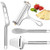 WANGXINYI 4 Pieces Cheese Cutter Adjustable Thickness Stainless Steel Wire Cheese Slicer with Cheese Plane Tool for Soft Semi-Hard Hard Cheeses Kitchen Cooking Tool Silver