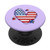 Purple USA America Flag Patriotic Valentines Day Gift Idea PopSockets PopGrip Swappable Grip for Phones  and  Tablets