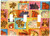 Art Plates - Cat Collage Switch Plate - Triple Toggle