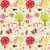1.75 Yards Buzzy Garden Flannel by RBD Designers from Alpine Fabrics 100 percent Cotton Flannel Quilt Fabric F2111 Cream