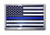 Elektroplate Small Police Flag Chrome Auto Emblem