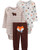 Carters Baby Boys 3-Piece Bodysuits and Pants Set  Newborn Orange Brown