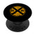 Distressed Railroad Crossing Train Track Warning Yellow Sign PopSockets PopGrip Swappable Grip for Phones  and  Tablets