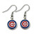 MLB Chicago Cubs Logo Dangler Earrings