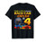 Race Car Driver 4th Birthday 4 Years Old Toddler Boy Racing T-Shirt